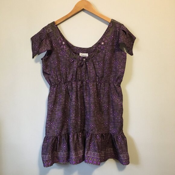 100% Silk Fairy Grunge OAK Babydoll Tank Top - Medium - Picture 6 of 16